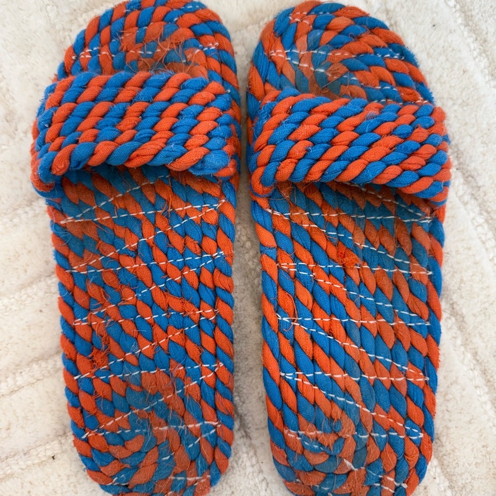 Colorful Braided Slippers